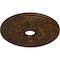 Ekena Millwork Rose and Ribbon Ceiling Medallion (Canopies up to 4"), 23 5/8"OD x 4"ID x 1 1/2"P, Root Beer Crackle CM23RORBC - alternate 3